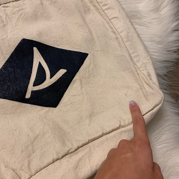 Sperry Since 1935 Large Canvas Tote Bag - Picture 13 of 15